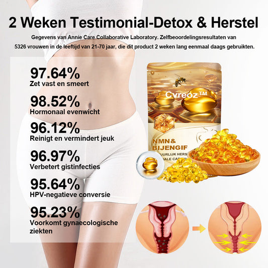 CVREOZ® Bijenvergif NMN Natuurlijke Herstel Vaginale Capsules [Voor alle vaginale en hormonale problemen]🎄